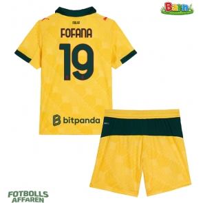 AC Milan Youssouf Fofana #19 Tredjeställ Barn 2025-26 Kortärmad (+ Korta byxor)